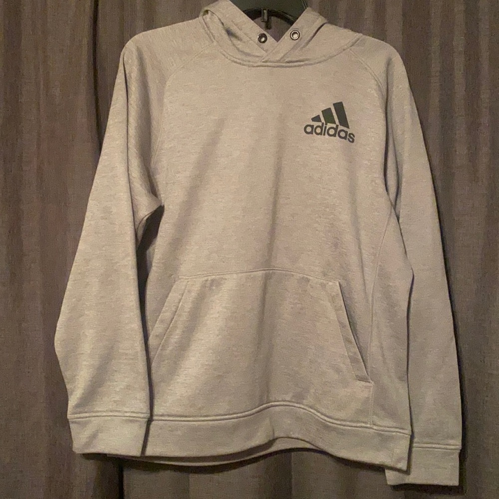 Men’s adidas sweatshirt/hoodie. Grey. Size medium